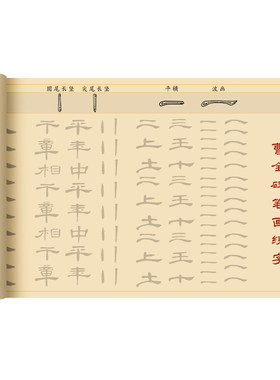 曹全碑隶书笔画字帖长卷入门书法
