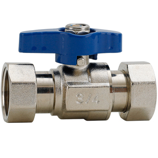 内外丝双活接球阀全铜加厚DN15大流量4分6分壁挂炉铜球芯阀门开关