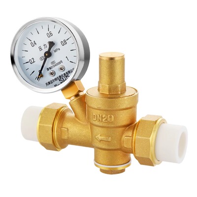 黄铜PPR自来水减压阀家用可调试