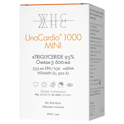 WHC小金蛋95%高纯度深海鱼油60粒