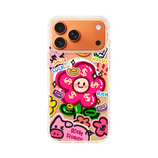 若墨适用苹果17promax手机壳新款iphone16pro女15磁吸镭射卡通可爱带挂绳14发财13本命年12新年马年2026外壳