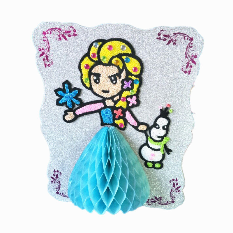 儿童娟纸珍珠雪花泥画板