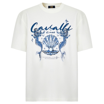 CavalliClass男士纯棉短袖T恤