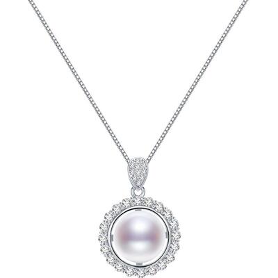 京润远情吊坠银淡水珍珠新年礼物