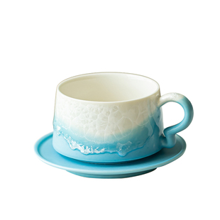 窑变结晶釉陶瓷咖啡杯简约精致女士马克杯家用办公室个人专用水杯