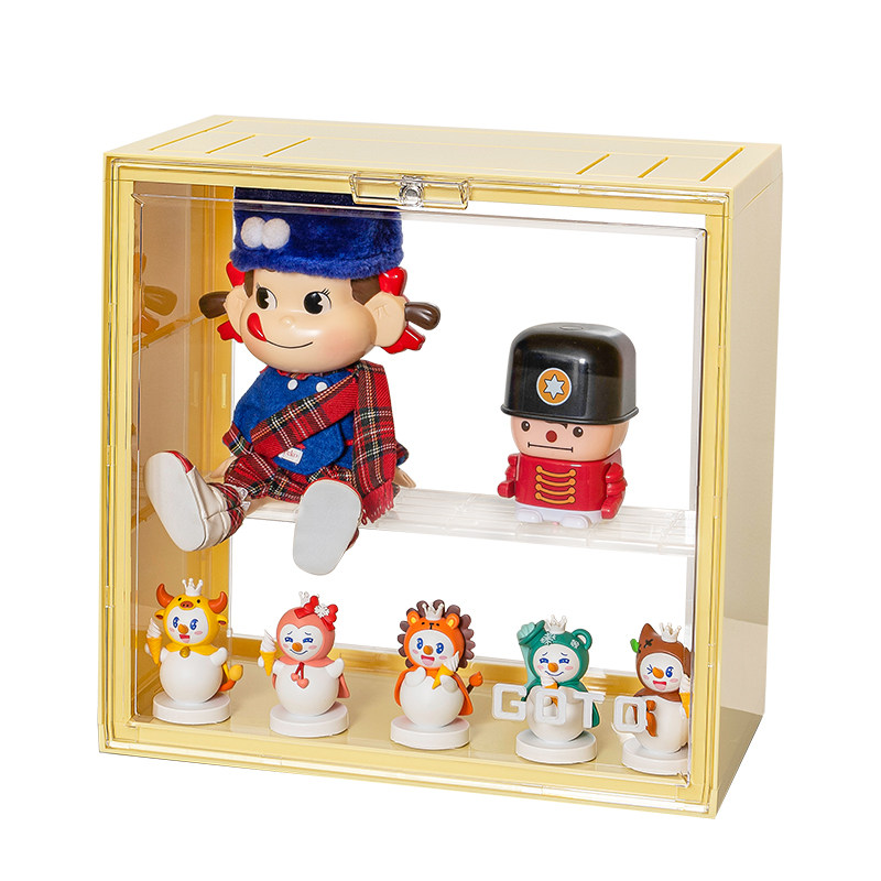 GOTO400%labubu毛绒玩偶展示盒