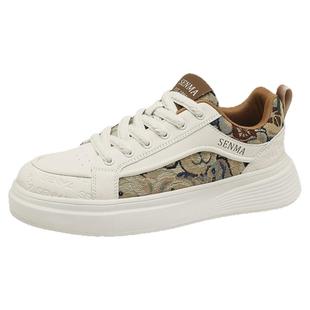 森马男鞋2025冬季新款小白鞋百搭运动加绒保暖棉鞋男士休闲板鞋W