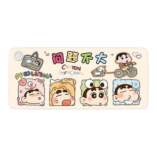 加热鼠标垫左侧开关冬季发热暖桌垫蜡笔小新办公室桌面加热垫儿童写字书桌垫电脑工位键盘垫防水暖手电热桌垫