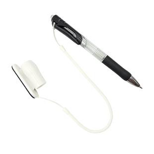 闭尾套学生学习固定器黑色中性笔办公桌防丢葫芦笔座粘贴办公用