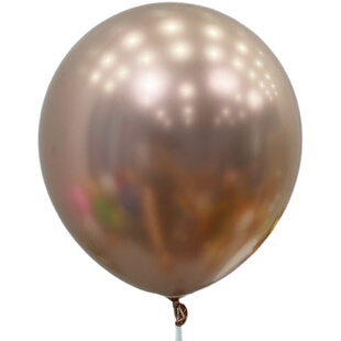 5/10/12/18/36寸金属玫瑰金气球圆形亮片 铬玫瑰金尾巴球长条气球