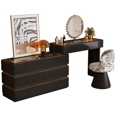 轻奢小户型床尾转角梳妆台斗柜