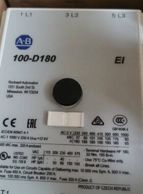 议价当天发货 100-D180EZJ11 100-D180EZJ00 100-D180 接触器AB正