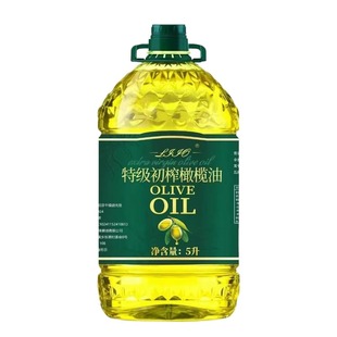 西班牙进口原油特级初榨橄榄油非转基因家用炒菜食用油5升装烹饪