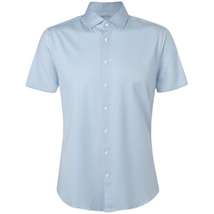 Degre Zero零度男士衬衫140S短袖天然免烫抗皱匹马棉商务休闲衬衣