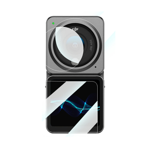 DJI大疆Action2运动相机钢化膜镜头膜屏幕高清防爆贴膜osmo配件