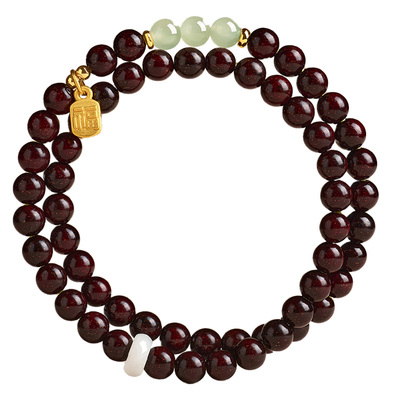 【情绪稳定】小叶紫檀水晶手串