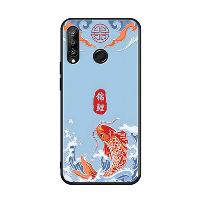 秋昊适用于华为p30青春版。p30lite简约新款nova4e手机壳mar-al00网红古风p30lite保护套mar-tl00全包防摔nov