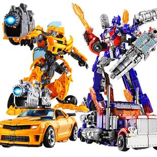 正版变形玩具擎天汽车柱儿童金刚大黄蜂机器人合金版模型男孩手办