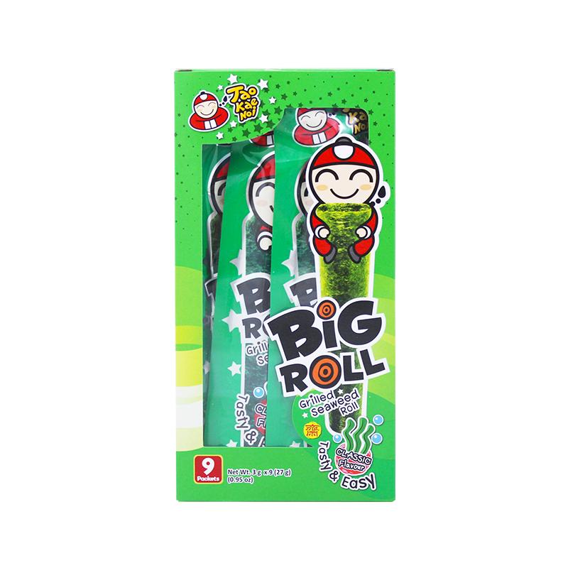 泰國老板仔脆紫菜兒童即食烤海苔卷原味4盒 bigroll