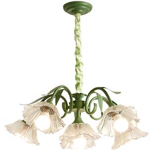 雷士照明铃兰法式奶油风吊灯客厅主灯餐厅卧室灯中山灯具