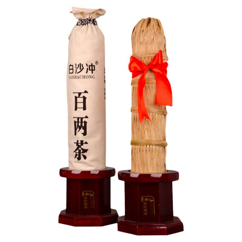 安化黑茶百两茶7斤多茶手工黑茶