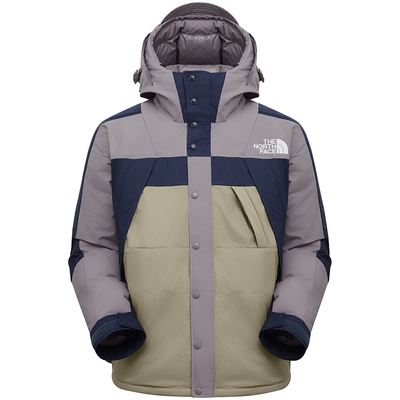 北面UE男防泼水拼色鹅绒外套