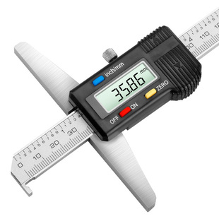 苏测数显深度尺300mm电子深度尺深度游标卡尺200mm带钩深度台阶尺