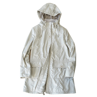 出口单春秋季外套风衣女士中长款宽松帽衫软糯日系女装上衣9243