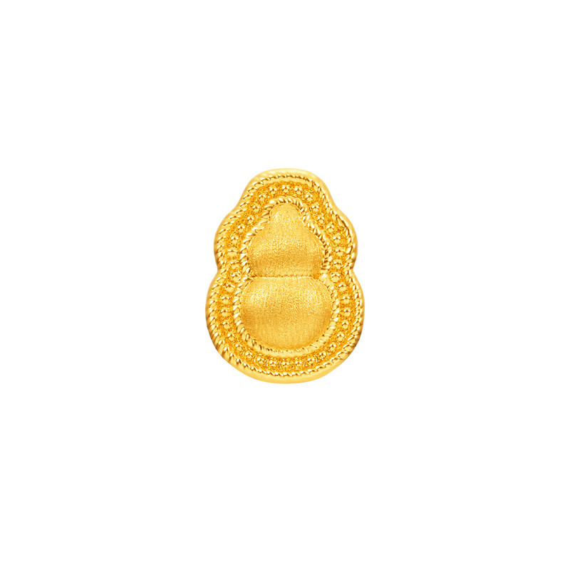 明牌珠宝抱财福禄硬金串珠 黄金葫芦转运珠足金路路通手串AFP1250