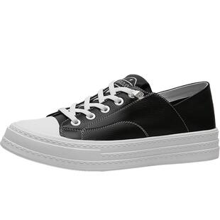 金利来板鞋女真皮小白鞋薄款舒适软皮透气百搭休闲运动鞋平底夏款