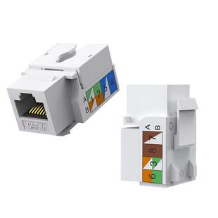 秋叶原网络模块超六类电脑免打模块rj45母插座面板千兆网线直通头