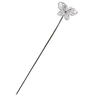 银发簪高级感 银簪子纯银999实心盘发头饰七夕情人节礼物送女朋友