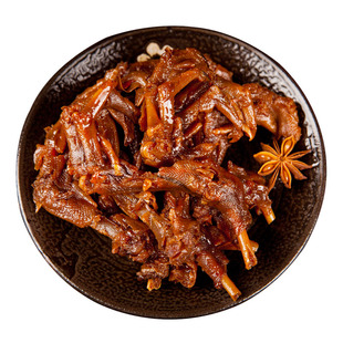 湖南特产 正宗杨矮子酱鸭爪 安乡杨矮子卤辣店鸭脚 特辣148g/包