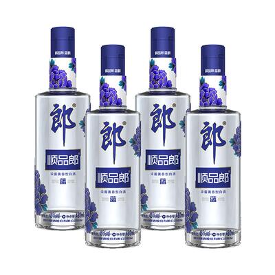 郎酒顺品郎蓝顺45度480ml四瓶