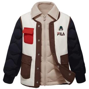 FILA KIDS斐乐童装男小童羽绒服2026春新款儿童休闲三合一上衣