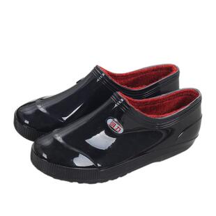 回力冬季雨鞋女士加绒保暖胶鞋厨房防滑防水大码低帮雨靴平底水鞋