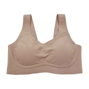 wrj boutique裸感乳胶内衣薄款无钢圈光面无痕文胸舒适运动型胸罩