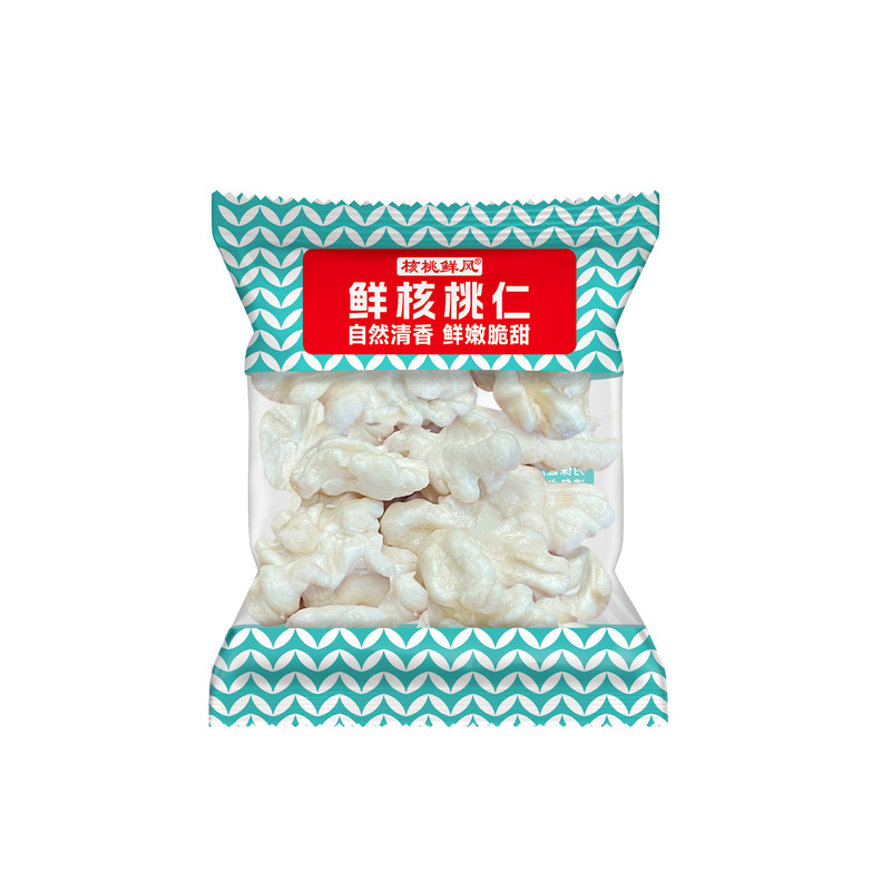 核桃鲜风新鲜湿核桃仁脱去青皮生核桃肉新疆185纸皮原味孕妇专用