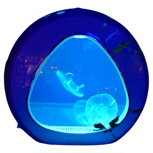 月光水母活体入门水母缸宠物迷你鱼缸赤月海月观赏桌面5代畅玩版