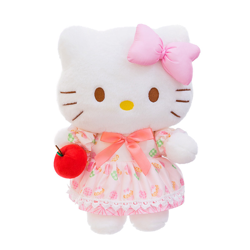 软萌粉色公主裙凯蒂猫毛绒公仔