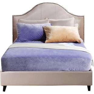 珊瑚绒床笠冬季加绒牛奶绒床罩加厚法兰绒床笠罩床套防滑保暖定制