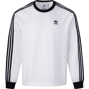 Adidas/阿迪达斯正品三叶草男士简约运动户外休闲长袖KE5825