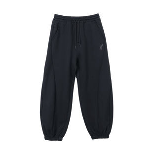 ei童装儿童加绒保暖针织裤2025冬装新款男女童时尚休闲运动束脚裤