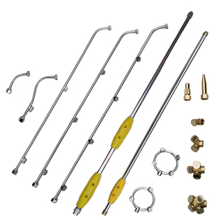 高压打药机电动喷雾器扇形雾化喷头喷杆多喷头长枪杆出水枪杆配件