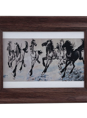新中式油画装饰画中古风桌面摆件