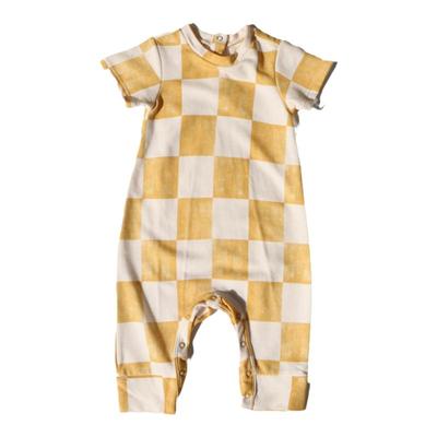 外贸上身效果很好！全棉夏爬爬服