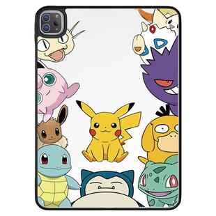 皮卡丘宝可梦适用苹果平板ipad保护壳2026款pro11寸保护套Air8/7/6壳无盖第12十11代迷你mini7防弯半包平板壳
