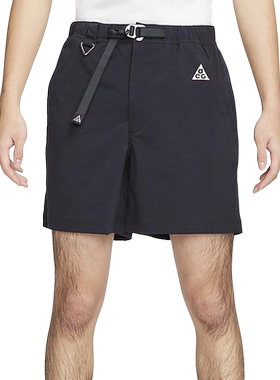 Nike耐克ACG男女徒步短裤户外运动裤梭织机能五分裤黑FN2431-010