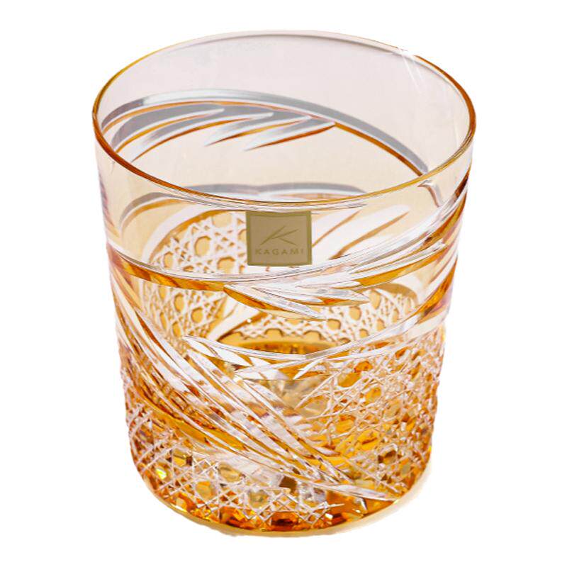 KAGAMI江户切子舞踊洛克杯洋酒杯