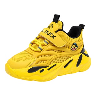 小黄鸭童鞋男童鞋子2026新款春秋款网面透气网鞋运动鞋男孩儿童鞋
